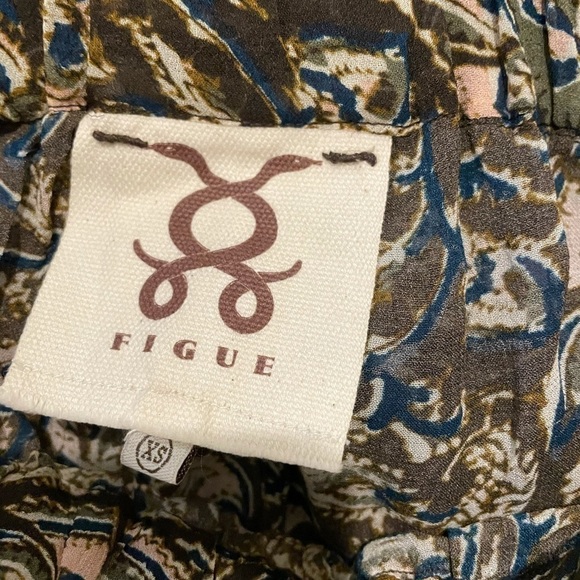 Figue Silk Sheer Printed pull on pants - Picture 3 of 5